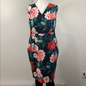 NWOT Calvin Klein 16W floral dress